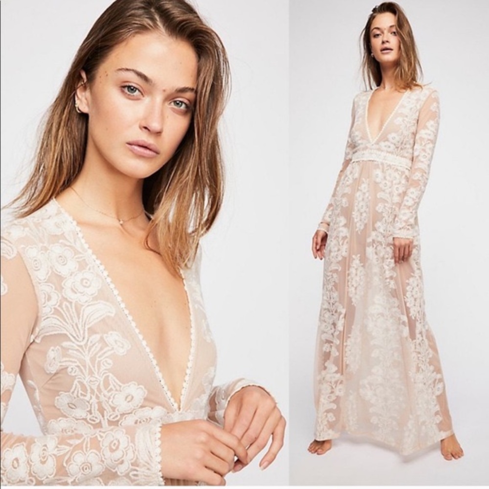 For Love And Lemons Free People Temecula Maxi Dress M